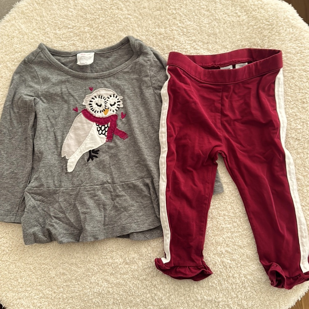 Hanna Andersson top and Janie and Jack pants